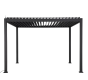 OFFRE SPECIALE Pergola Bioclimatique ADANA 3x3m Graphite + RIDEAUX