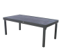 OFFRE SPÉCIALE : Table de jardin extensible Piazza graphite 12 pers + 8 fauteuils Piazza Anthracite & Graphite
