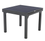 OFFRE SPÉCIALE : Table de jardin extensible Piazza 8 pers + 4 fauteuils Piazza Anthracite & Graphite