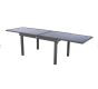 OFFRE SPÉCIALE : Table de jardin extensible Verre Piazza 10 pers + 6 fauteuils Piazza Anthracite & Graphite