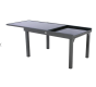 OFFRE SPÉCIALE : Table de jardin extensible Verre Piazza 10 pers + 6 fauteuils Piazza Anthracite & Graphite