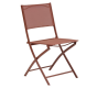 Chaise de jardin pliante MODULA Acajou