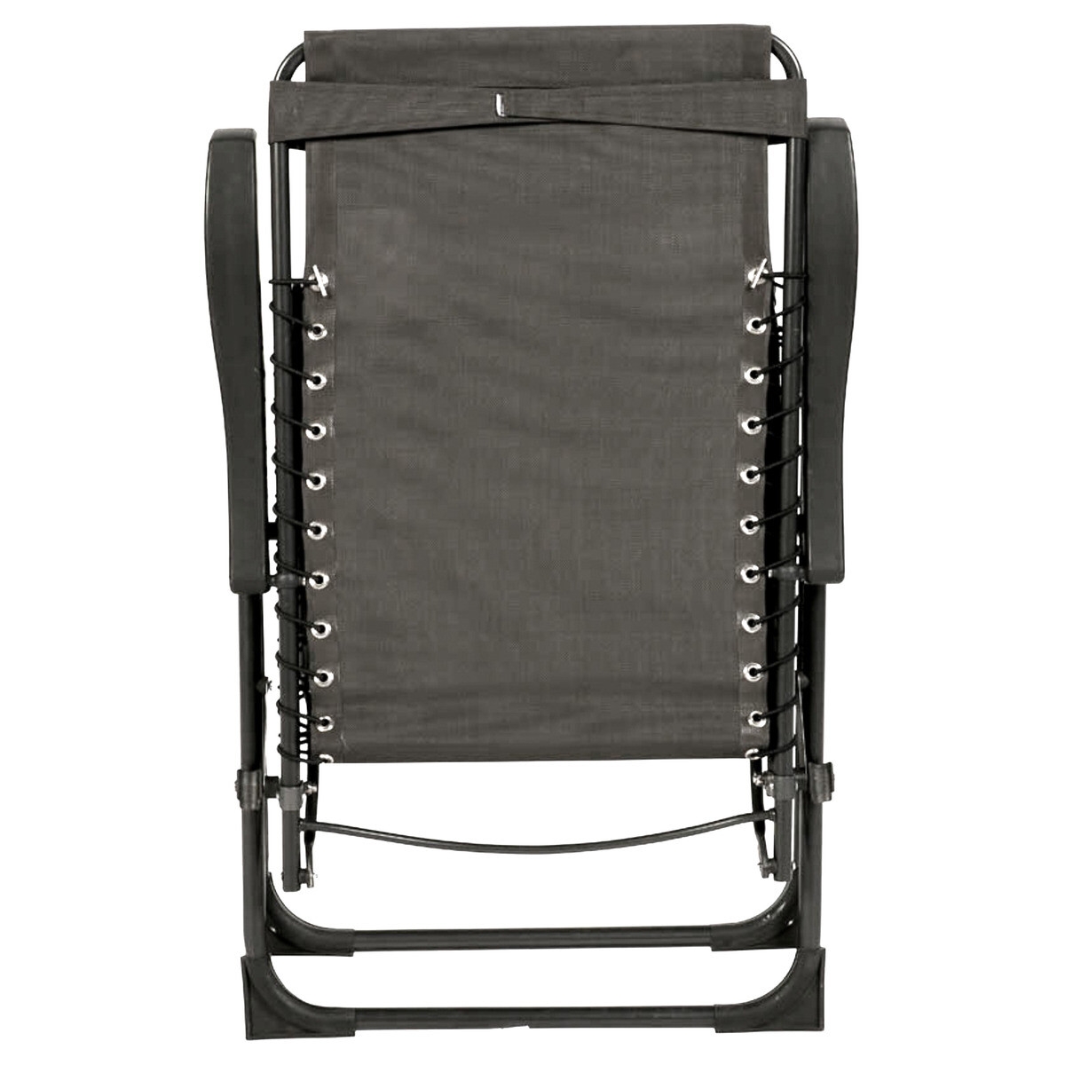 Fauteuil relax de jardin Silos Anthracite Hespéride 64 x 77 x 164 cm