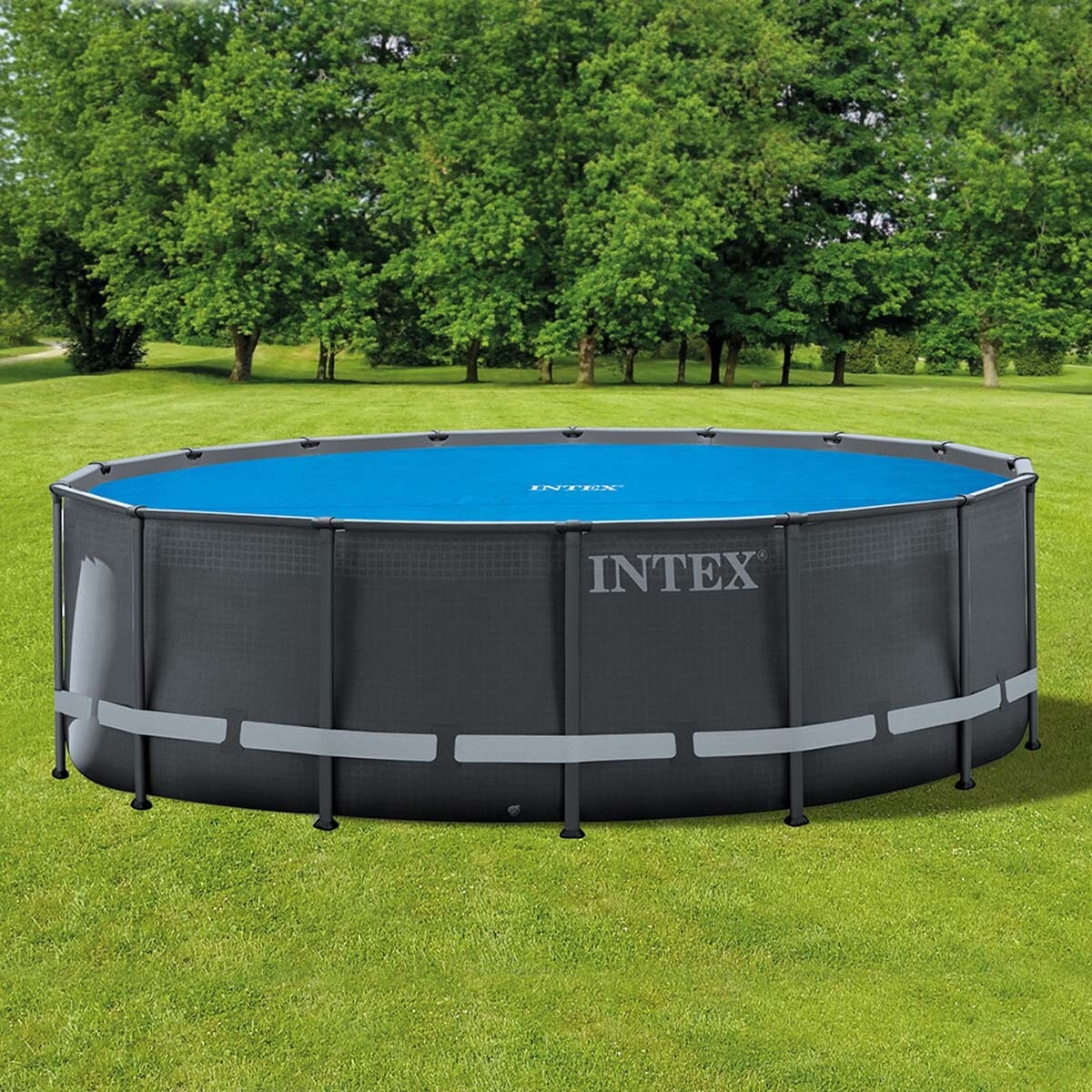 BACHE PISCINE INTEX RONDE 4,88m DELUXE