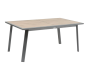 OFFRE SPECIALE : Table de jardin PAVANE Extensible 10p Truffe/Graphite + 6 Fauteuils Essentia Graphite