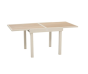 OFFRE SPÉCIALE : Table extensible Piazza 8 pers Argile + 4 fauteuils Piazza lin / Argile