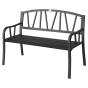 Banc de jardin Alvernia Noir