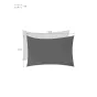 Voile d'ombrage rectangulaire Curacao Gris