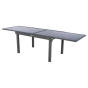 Table de jardin extensible Piazza Anthracite & Graphite 10P