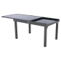 Table de jardin extensible Piazza Anthracite & Graphite 10P