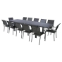 Table de jardin extensible Piazza Graphite 12P