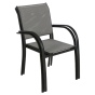Fauteuil de jardin empilable Piazza Galet & Graphite
