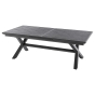 OFFRE SPÉCIALE : Table de jardin extensible Axiome 10 pers + 6 fauteuils Essentia Graphite