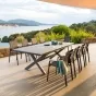 OFFRE SPÉCIALE : Table de jardin extensible Axiome 10 pers + 6 fauteuils Essentia Graphite