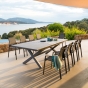 OFFRE SPÉCIALE : Table de jardin extensible Axiome 10 pers + 6 fauteuils Axiome Silex & Quartz 