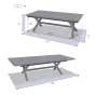 Table AXIOME Extensible Alu Martelé 10P
