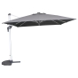 Parasol Décentré Equador 3x3M Ardoise avec LED