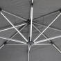 Parasol Décentré Equador 3x3M Ardoise avec LED