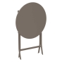 Table de jardin pliante ronde Greensboro Tonka