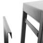 Table d'appoint de jardin carrée Allure Graphite