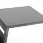 Table d'appoint de jardin carrée Allure Graphite