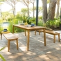 Table de jardin rectangulaire Tiwi Acacia
