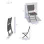 Chaise de jardin pliante Modula Terracotta & Tonka
