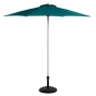 Parasol droit rond Anzio Bleu canard