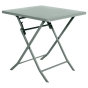 Table de jardin pliante carrée Greensboro Vert olive