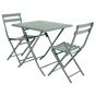 Table de jardin pliante carrée Greensboro Vert olive