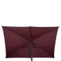 Parasol droit rectangulaire Loompa Bordeaux