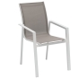 Fauteuil de jardin Pavane Noisette & Blanc