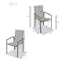 Fauteuil de jardin Pavane Noisette & Blanc