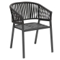 Fauteuil de jardin Oriengo Anthracite & Graphite