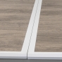 Table de jardin extensible Axiome Sépia & Blanc