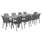 Table de jardin extensible Pavane Graphite