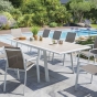 Table de jardin extensible Pavane Lin & Blanc