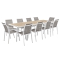 Table de jardin extensible Pavane Lin & Blanc