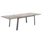 Table de jardin extensible Pavane Pécan & Graphite