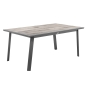 Table de jardin extensible Pavane Pécan & Graphite