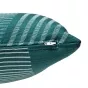 Coussin déco d'extérieur jacquard Bleu canard