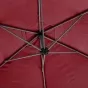 Parasol déporté rond Manoa Bordeaux & Graphite