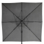 Parasol Décentré Eléa 3x3M Inclinable Olifen Anthracite