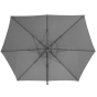 Parasol Décentré Eléa 4,2x3M Inclinable Hexagonal Ardoise & Graphite