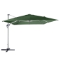 Parasol déporté rectangulaire Équador Vert olive 4x3m