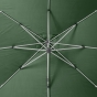 Parasol déporté rectangulaire Équador Vert olive 4x3m