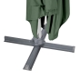 Parasol déporté rectangulaire Équador Vert olive 4x3m