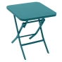 Table d'appoint de jardin carrée Greensboro Bleu canard