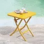 Table d'appoint de jardin carrée Greensboro Jaune moutarde