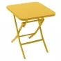 Table d'appoint de jardin carrée Greensboro Jaune moutarde